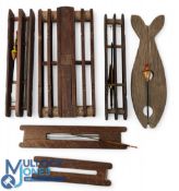 Collection of 6 artisan made floats/cast winders, up to 10