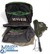 Maver Keepnet £m Shake Dry, in storage bag, plus an unused Ledda 50cm clip up net