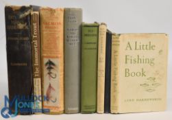 Eight period Fishing Books to include - A Little Fishing Book 1944 Lord Harmsworth, Fisherman's