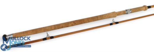 A fine Norcro Fording Bridge The Crofter Series Raphona cane carp/pike rod, 10ft 2pc, 27