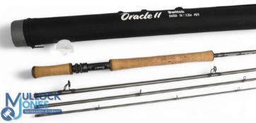 Shakespeare Oracle II Switch carbon fly rod OID 24 BK, 11ft 4pc line 8/9#, alloy double uplocking