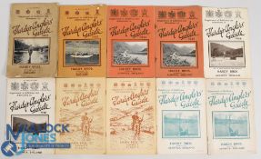 Ten Hardy's Anglers' Guide Supplements of Additions and Alteration publications 1932-1939, good-fair