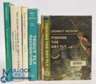 Nine 'Trout' Fishing Books & Publications to include - Fishing the Dry Fly 1981 Ex-Library Dermot