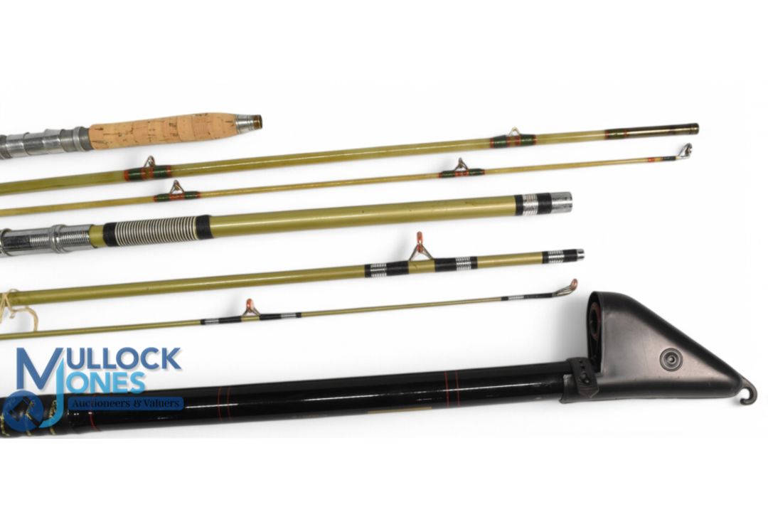 Viking TGSF-300 hollow glass light boat rod, 10ft 3pc wood/whipped grips, double down locking reel - Image 2 of 2