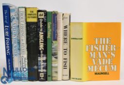 A selection of ten Fishing Books to include - The Fisherman's Vade Mecum 1972 G W Maunsell, Where To