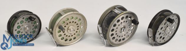 A collection of salmon fly reels as follows: Holdfast 