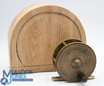 Crockart & Co Stirling brass plate wind reel, 3 ¼