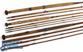 Playfair Aberdeen greenheart spliced salmon fly rod, 14ft 3pc with spare tip (all covers and wraps