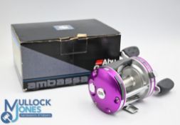 ABU Ambassadeur 6500C4 limited edition multiplier reel in vivid colours foot stamped 130015/37, twin