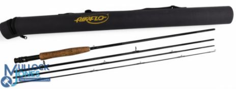 Airflo USA carbon trout fly rod, 9ft 4pc line 5/6#, alloy double uplocking reel seat, lined