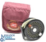 Penn Reels International 2.5 fly reel in black finish stamped J950532, low profile drag adjuster