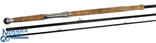 A scarce John Dickenson & Son Edinburgh carbon salmon fly rod, 16ft 3pc line 10#, 27