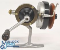 Unnamed half bail fixed spool LHW reel, good bail runs well, looks continental, possibly a