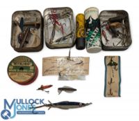 Period Fishing Tackle Ture Live Baits, to include a Hardys swimmer spoon 4