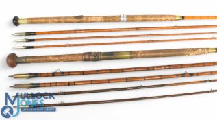 Ogden Smith St James Street, London, split cane salmon fly rod, 13ft 6