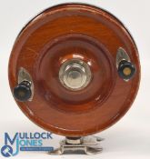 Alvey Australia wood and alloy side casting centre pin reel 6