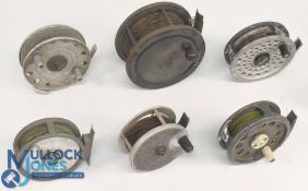 Assortment of centre pin and fly reels, all needing a service and clean: Intrepid Super fly reel.