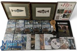 Quantity of fishing tackle collector's CDs and tapes, including The Lost World of Mr Hardy, Hardy