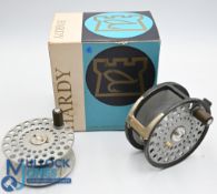 Hardy The Zenith Silent Check wide drum alloy fly reel, heavy duty line guide, smooth alloy foot,