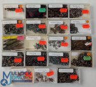 Collection of Fly Fishing Double Trebble Salmon and Trout Flies, and Tubes, to include Shipman
