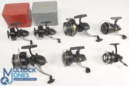 2x K P Morritts Intrepid Surfcast fixed spool reel. Both with good bails and on/off checks. 2x