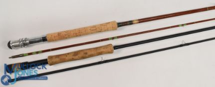 John Norris Penrith Lakeland carbon trout fly rod, alloy uplocking reel seat and collar with