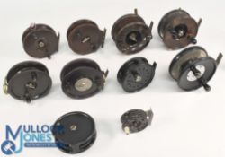 A collection of 10x various styles and sizes of Bakelite reels, all working and in useable