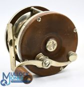 Edward Von Hofe, Fulton Street, New York 4/0, hard rubber and nickel multiplier reel, serpent