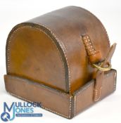 Chris Farlow London 'D' shape block leather reel case 4