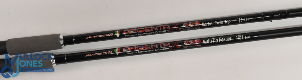 Argenta-X Barbel Twin Top carbon rod, 11ft 2pc with spare tip, 32" composite handle with uplocking - Image 3 of 3
