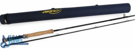 Airflo carbon trout fly rod, 9ft 4pc line 6/7#, alloy double uplocking reel seat and collar, with
