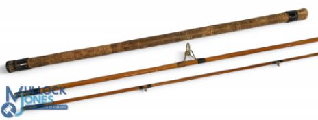 R Chapman & Co Ware Herts, Mk IV Carp 550 split cane rod 10ft 2pc inc (detachable handle), 27 ½