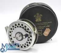 Hardy Marquis #6 multiplier reel, smooth alloy foot, retains most original finish, in Hardy zip