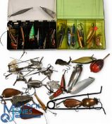 Assorted Selection of Fishing Lures, Baits, Spoons etc - features Milward's Archer bait mounts,