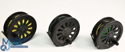 3x Intrepid FR 35 Graphite Composite fly reels 3 ½