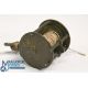 Early 19th century brass spike winch fly reel with sliding pillar stop, 1 ¾" dia spool, 1 ¾" - Image 3 of 4