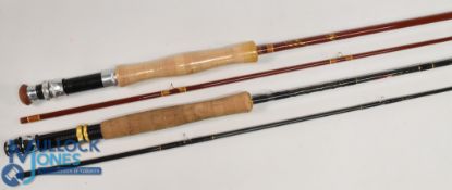 Farstrike Pool Ferrulite Hollow Glass trout fly rod, 7ft 2pc alloy uplocking reel seat, MCB. Looks