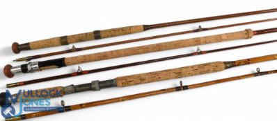 C Farlow & Co Ltd London, greenheart spinning rod, 8ft 2pc, 15
