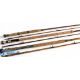 C Farlow & Co Ltd London, greenheart spinning rod, 8ft 2pc, 15" handle, brass sliding reel - Image 1 of 2
