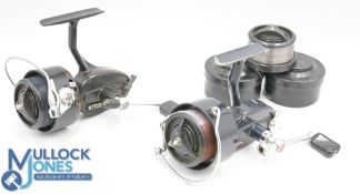 Garcia Mitchell Match reel, dark blue finish, screw fold handle, in zip case, a Mitchell 300A