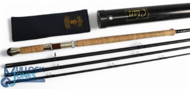 Clan made in Scotland Graphite II carbon salmon fly rod 15 ft 4pc line 10/11, 26
