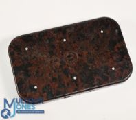 Hardy Bros Neroda Fly Box and Flies - with 10x Salmon flies in sizes, 1/0 to 8/0 in oxblood