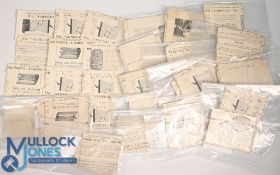 Selection of Hardy Fly ephemera - dating to the early/mid 20th century - features fly wrappers, from