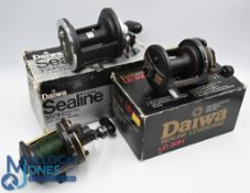 Daiwa Sealine LD30H multiplier reel, graphite frame, little used, c/w parts in MOB, a Daiwa