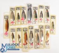Landa Pikko Fishing Lures, a collection of 16 assorted carded examples