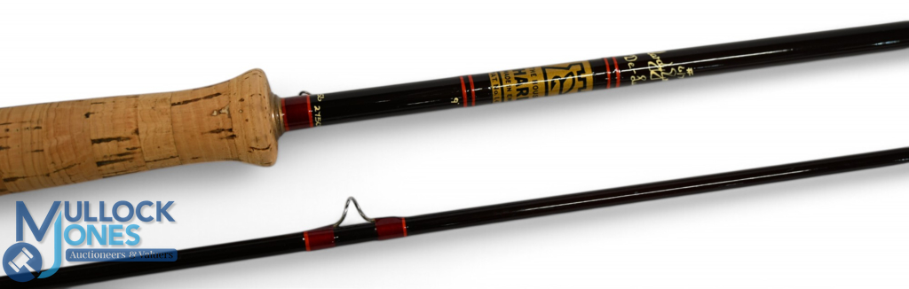 Hardy Alnwick Graphite Deluxe carbon trout fly rod: 9ft 2pc line 6/7#, alloy uplocking reel seat and - Image 3 of 3