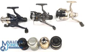 Daiwa Jupiter Z 2550 fixed spool reel, bail needs attention, rear tensioner, runs ok. Okuma TPX