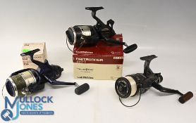 Shimano bait runner 4500B front drag reel with alloy spool, fine, c/w papers and MOB, a Shimano