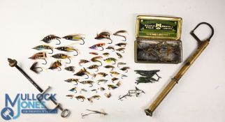 Hardy Fly Fishing Accessories to include a scarce 'Hardy Coulin' fly tying vice, measures 9