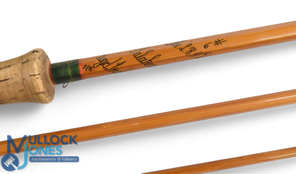 Hardy Alnwick "The LRH" Dry Fly Palakona split cane fly rod, 8ft 9" 3pc line 6# with spare tip, - Image 2 of 4